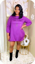 Purple bubble dress