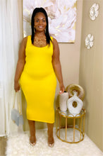 Yellow Sunshine Midi Dress