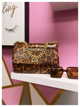 Leopard print crossbody bag