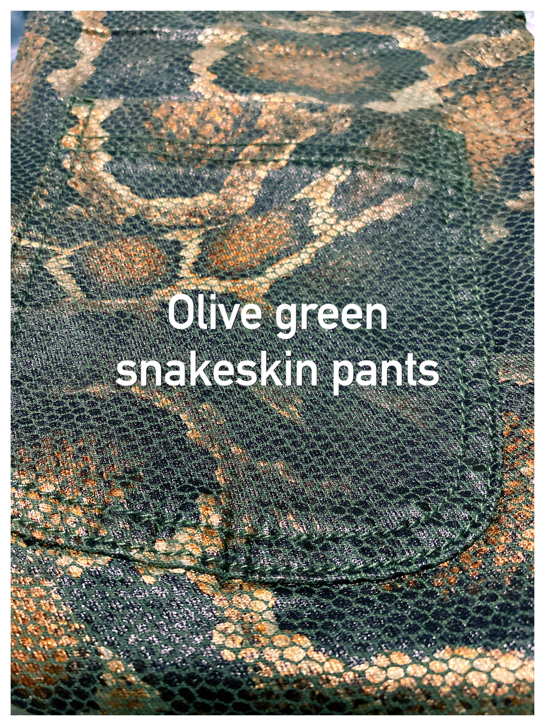Black snakeskin pants